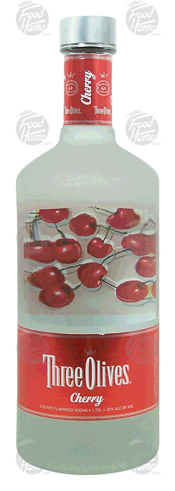 Three Olives  cherry flavor vodka, 35% alc. by vol. Full-Size Picture